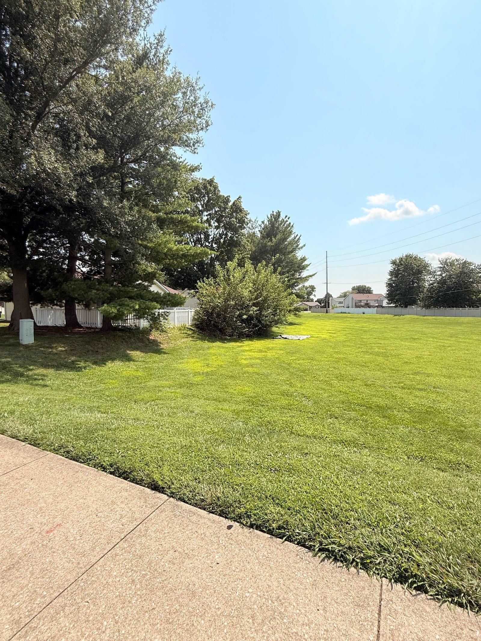 Lawn care — sidewalk edge and stripes