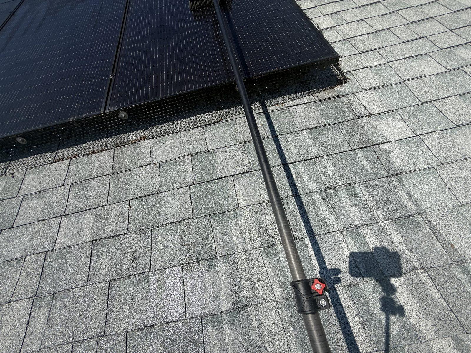 Solar panel cleaning — Metro East home solar wash